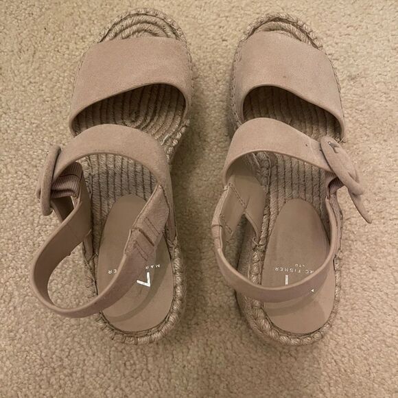 EUC Marc Fisher Rex Platform Espadrille Wedge Sandal - Picture 6 of 11